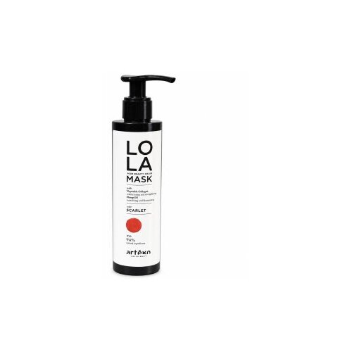 Art&amp;egrave;go Lola Your Beauty Colour Mask negovalna maska z barvnimi pigmenti za poživitev rdečih odtenkov Scarlet 200 ml Slike