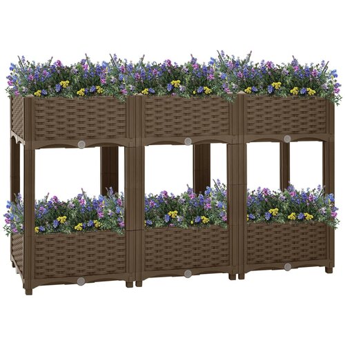 Furnova Visoka greda 120x40x71 cm polipropilen, (21920979) Cene