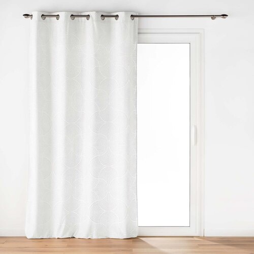 Douceur d intérieur Bijela zavjesa od samta 135x260 cm Eva – Cijene