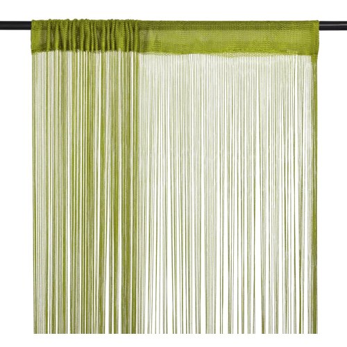 vidaXL Zavese iz nitk 2 kosa 100x250 cm zelene barve Cene