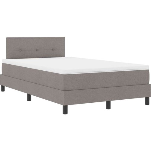  Okvir kreveta s madracem Taupe 120x200 cm Tkanina Slike