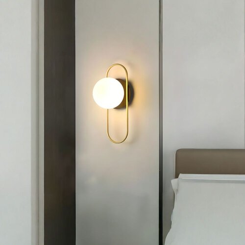 Toolight Zidna Svjetiljka APP1756-1W Brush Gold White Slike