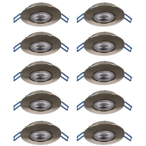 Eglo 300196 - set od 10 ugradnih led svetiljki gedrez LED/4,9W/230V prečnika 9 cm hrom Cene