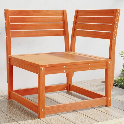 VidaXL Kutna vrtna sofa vo&amp;scaron;tano smeđa 73x73x78 cm od masivne borovine Slike