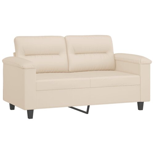 VidaXL Dvosjed Bež 120 cm od mikrovlakana Slike