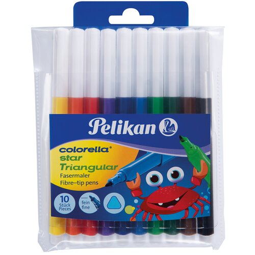 Pelikan fiber pero colorella zvezda Triangular, etui 10, (21655263) Cene