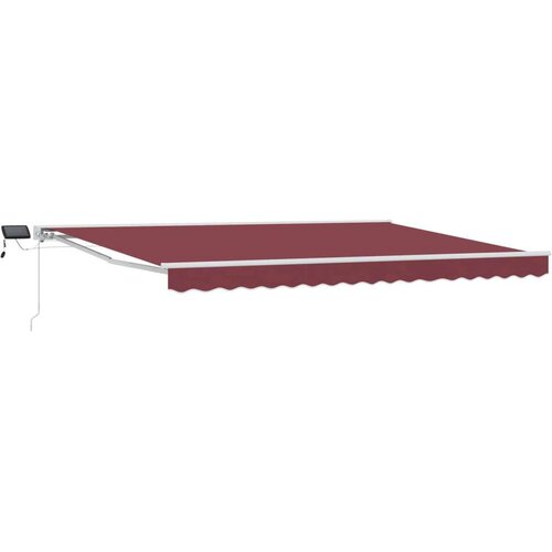  Ročno senčilo s LED-ji Burgundija 4,5 &times; 3,5 m, (5000204541) Cene