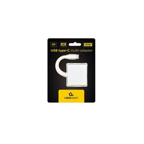  USB adapter Type-C to Type-C, USB3.0, HDMI, Silver, GEMBIRD A-CM-HDMIF-02-SV Slike