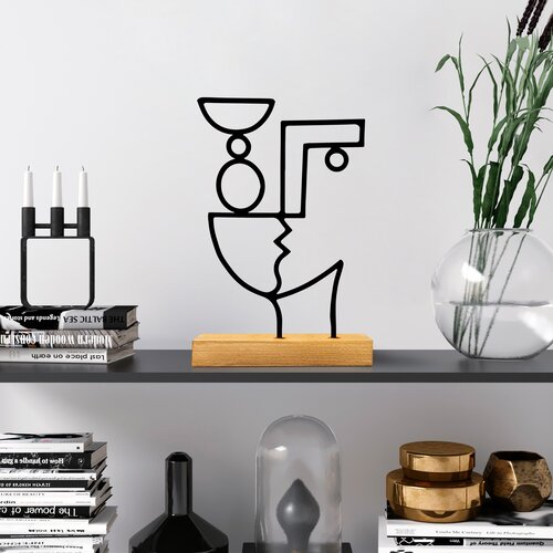 Atelier Del Sofa Ukrasna figura Cubik, 27x8x17 cm, crna Cene
