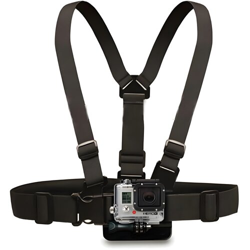 IZMAEL.eu Prsni trak za akcijske kamere GoPro in SJCAM za udobno in stabilno pritrjevanje - Črna Cene