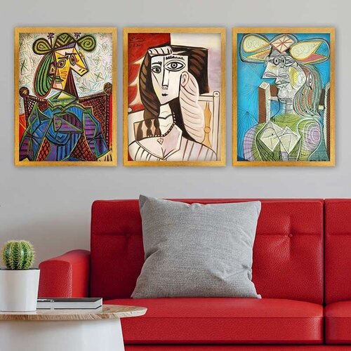 Wallity Set uramljenih slika 3AC_UNPP30, 3 Dela Cene