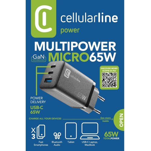 Cellular Line Reiselader 65W Multipower Slike