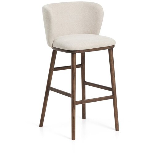 Kave Home Bež podstavljena barska stolica (visine sjedala 75 cm) Ciselia &ndash; Cijene