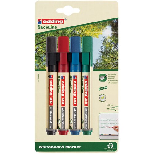  za bijelu ploču 1,5-3mm ecoline edding 28 4boje blister Cene