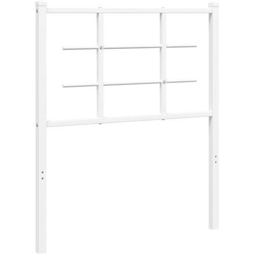 Maison Chic kovinsko posteljno vzglavje - vzglavna omarica - nočna omarica belo 75 cm, (21704591) Slike