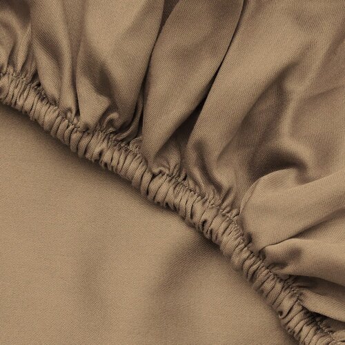Mijolnir Light Brown Light Brown Ranforce Double XL Fitted Sheet (FR) (IT) (ES) (DE) Slike