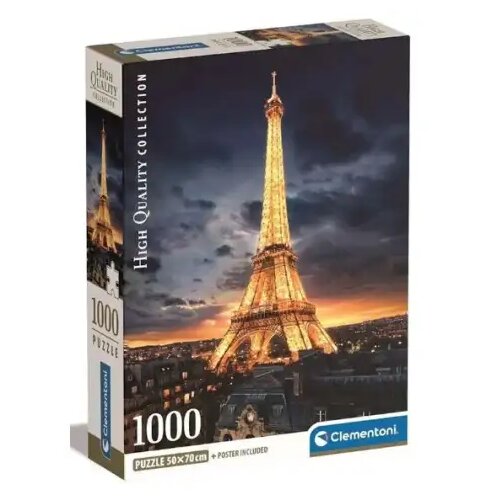 Clementoni Eiffelov toranj HQC sa puzzle posterom od 1000 komada - Cene