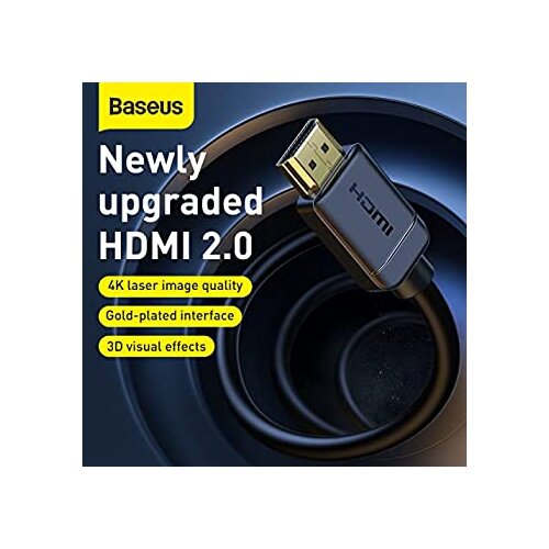 Baseus podatkovni kabel CAKGQ-B01 HDMI na HDMI dolžina 2 metra 60Hz Slike