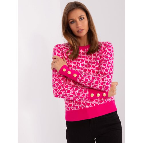 Wool Fashion Italia Sweater-AT-SW-2342.46P-fuchsia Cene
