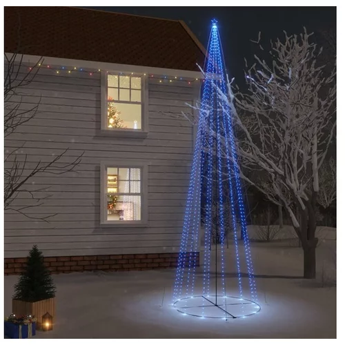  Božično drevesce stožec 1134 modrih LED diod 230x800 cm