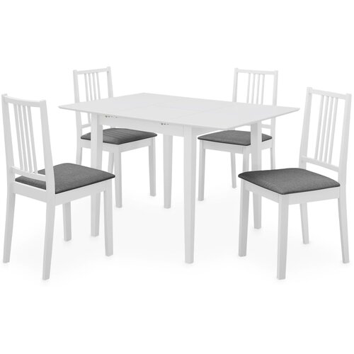  5-dijelni blagovaonski set od MDF-a bijeli Cijene