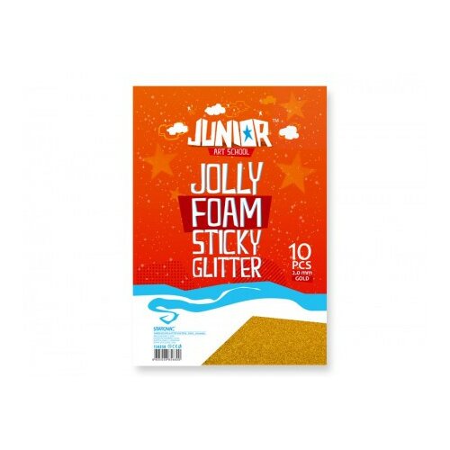 Jolly stiky foam, eva pena samolepljiva, zlatna, A4, 10K ( 134358 ) Cene