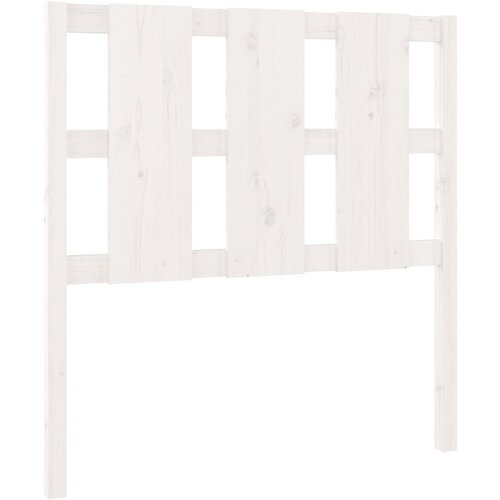 Maison Chic posteljno vzglavje - vzglavna omarica - nočna omarica belo 95,5x4x100 cm trdna borovina, (21705886) Slike