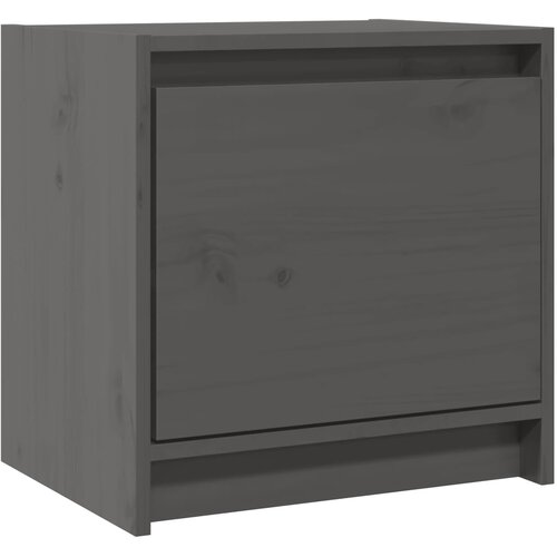 Maison Chic Dvo delni komplet Nočne omarice - Nočne mize siva 40x30,5x40 cm trdna borovina, (21688088) Slike