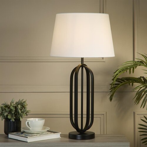 Searchlight EU91101WH - Stona lampa CHIC 1xE27/60W/230V bela Slike