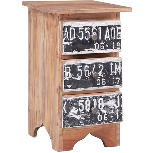 VidaXL Nočna omarica 30x30x51 cm trden predelan les, (20808490) Slike