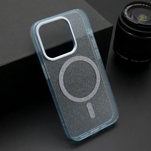 Maska sparkling magsafe za iphone 15 pro/ plava Slike