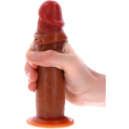 Toyjoy Get Real Silicone Foreskin Dong Caramel 19cm