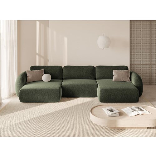 Cosmopolitan Design Zelena sklopiva/s prostorom za odlaganje kutna garnitura od &amp;scaron;enila (u obliku slova &amp;quot;U&amp;quot;) Tonale &amp;ndash; Slike