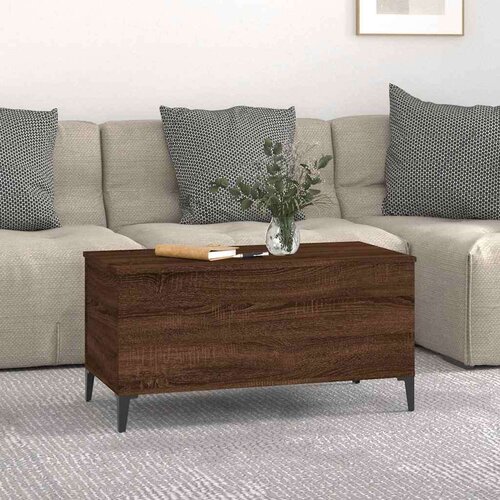 VidaXL Stolić za kavu boja hrasta 90 x 44,5 x 45 cm konstruirano drvo Slike