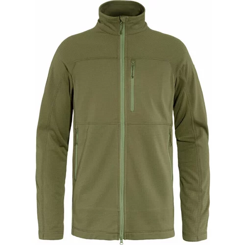 Fjällräven Majica s kapuljačom na otvorenom Abisko Lite Fleece Jacket M Green L