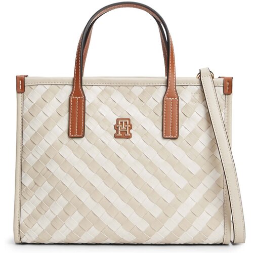 Tommy Hilfiger Ročne torbice Th City Mini Tote Bela Slike