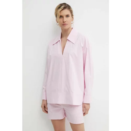 Resume Pamučna majica Résumé VictoriaRS Shirt za žene, boja: ružičasta, bez uzorka, 19610951