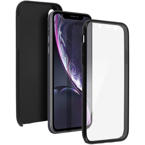 AVIZAR Trda sprednja in zadaj integrirana zašcitna lupina - crna str. Apple iPhone XR, (20599787) Cene