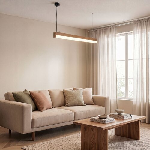 Brilagi LED luster na sajli GARDALINE LED/100W/230V hrast Slike