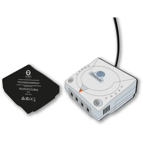 Numskull uradna brezžična polnilna podloga za konzolo SEGA Dreamcast - 10 W hitri polnilnik Qi za vse brezžične naprave Qi, (21241239)