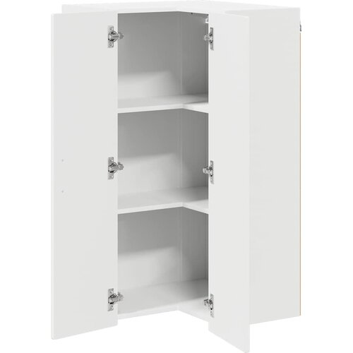  Zidni kutni ormar Bijelo 57 x 57 x 100 cm Konstruirano drvo Slike