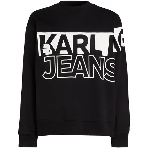 Karl Lagerfeld Majica črna / bela