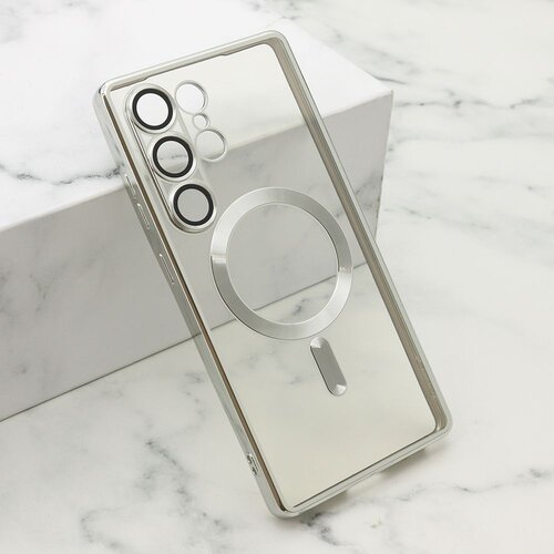  Maska CAMERA PROTECT MAGSAFE za Samsung S938B Galaxy S25 Ultra 5G/ srebrna Slike