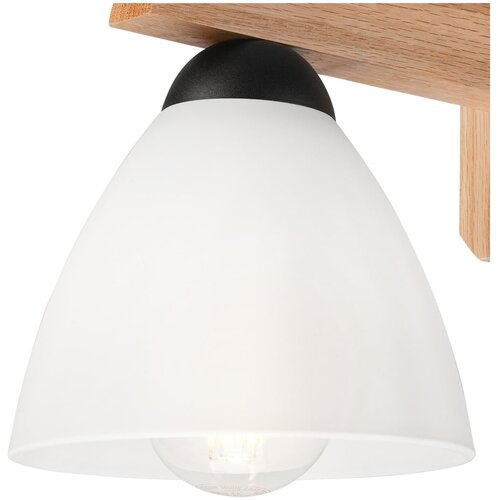 LAMKUR Zidna lampa ADRIANO 1xE27/60W/230V hrast Slike
