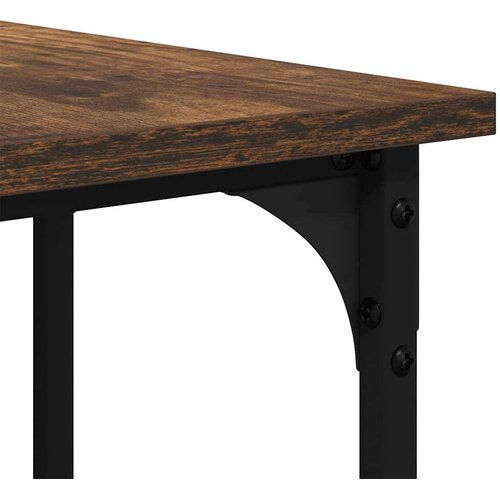  Radni stol boja dimljenog hrasta 139x139x75cm konstruirano drvo Slike