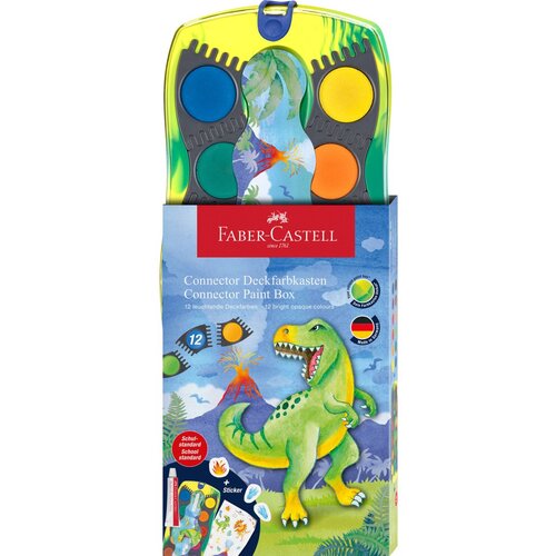 Faber-Castell Faber-Castell: Connector set za akvarel s 12 boja s povezivim paletama, s dinosaurima Cijene