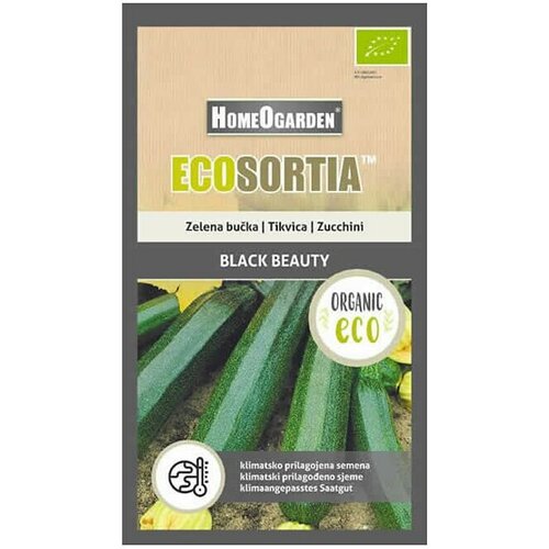 HOMEOGARDEN Sjeme povrća Ecosortia tikvica Black Beauty (Botanički opis: Cucurbita pepo L.) Slike