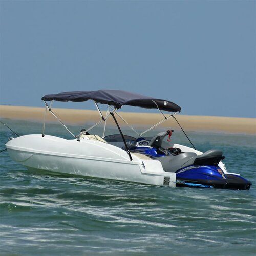 VidaXL Tenda bimini s 3 luka i mrežastim zidovima 183x(154-167)x137 cm Slike