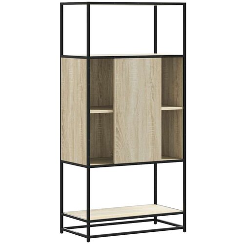 VidaXL Visoka ploča sonoma hrast 68x35x139cm konstruirano drvo i metal Slike