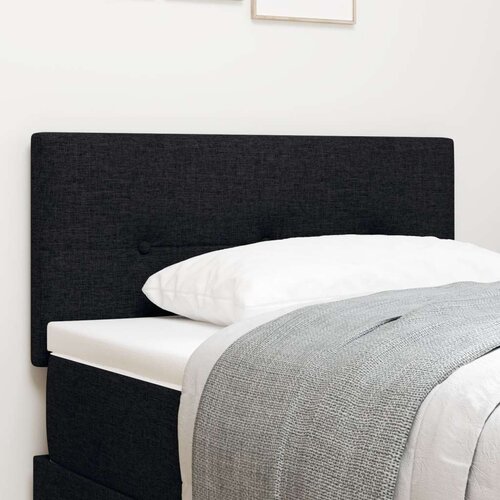  LED Naslonjalo z gumbi črno 90 cm tkanina, (22052446) Cene